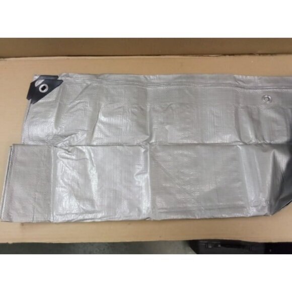 All Weather 100% Waterproof Heavy Duty Tarp 5 Mil UV Temperature Resistant 6'x8' - Picture 2 of 4